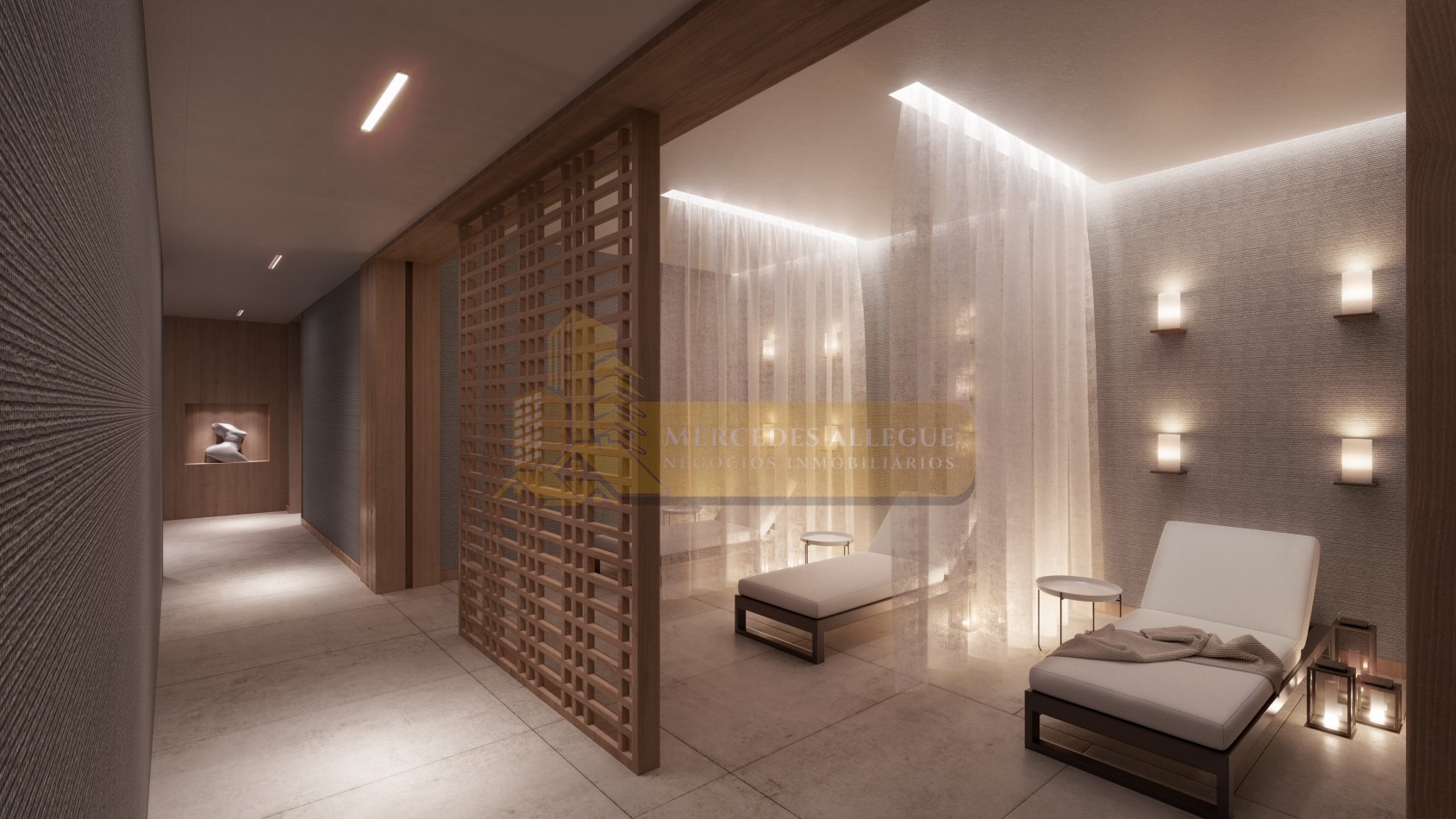 2 ambientes en piso 42 - Torre Harbour, Puerto Madero Vista al parque y al Rio 