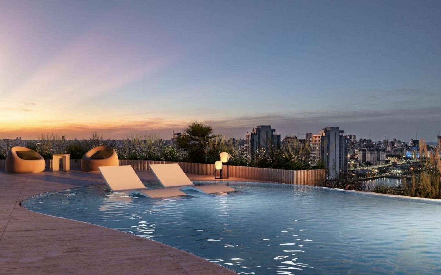 Suite en venta 2 ambientes piso 24 Osten tower