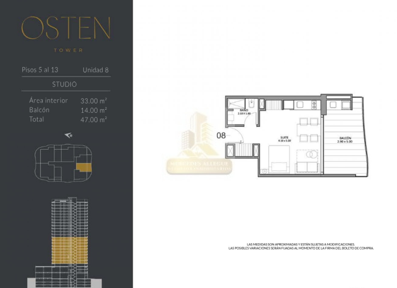Suite en VENTA OSTEN TOWER, piso 9