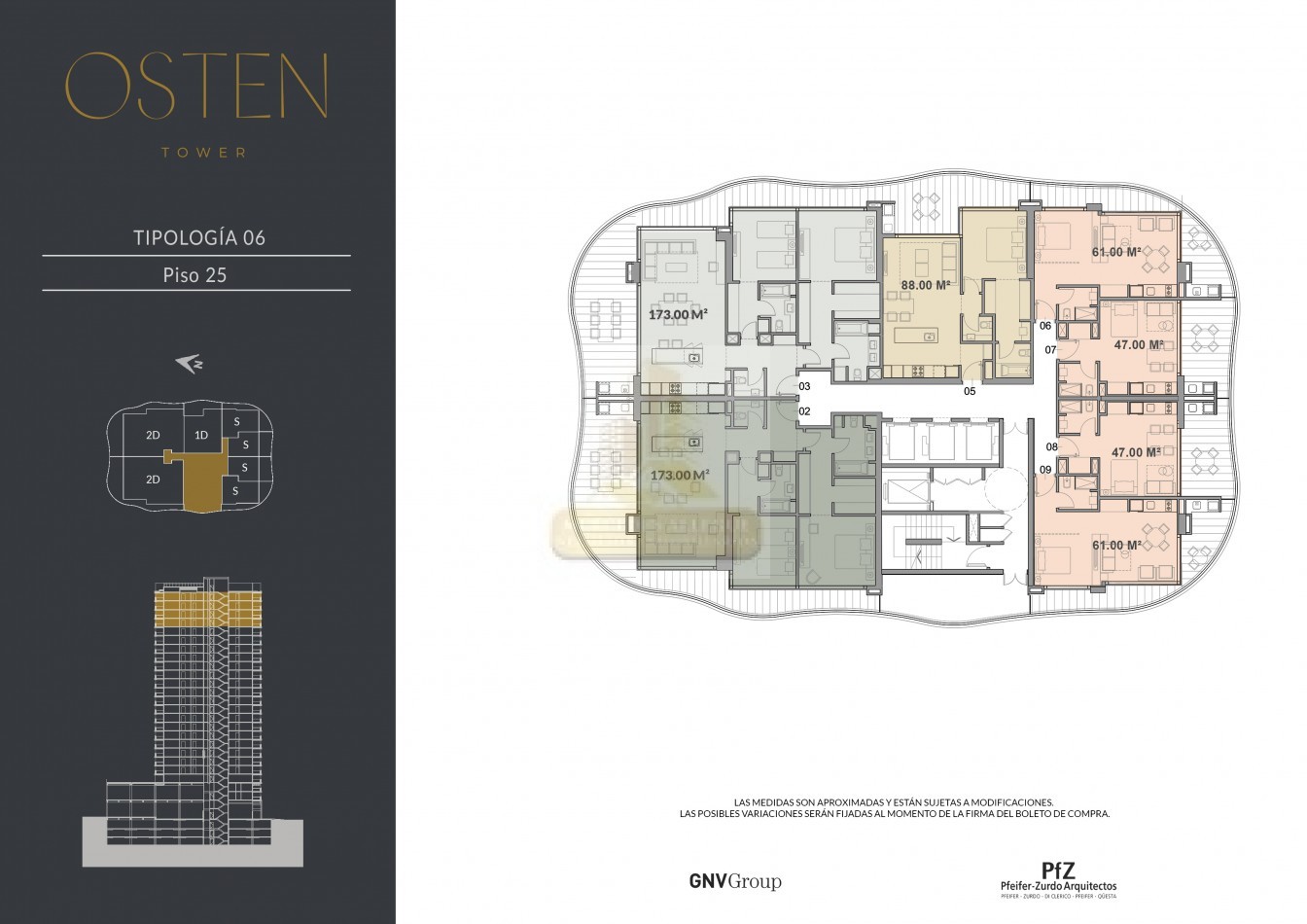 Suite en venta - Osten Tower, Piso 25