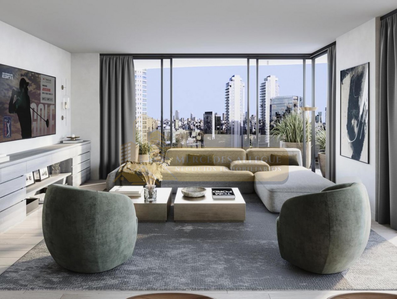 Suite en venta 2 ambientes piso 24 Osten tower | UF 2407