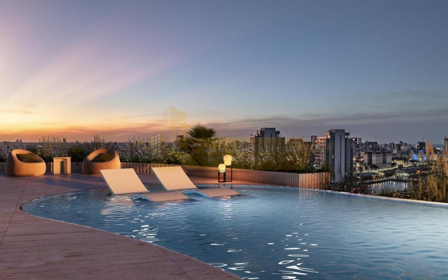 Suite en venta 2 ambientes piso 24 Osten tower | UF 2407