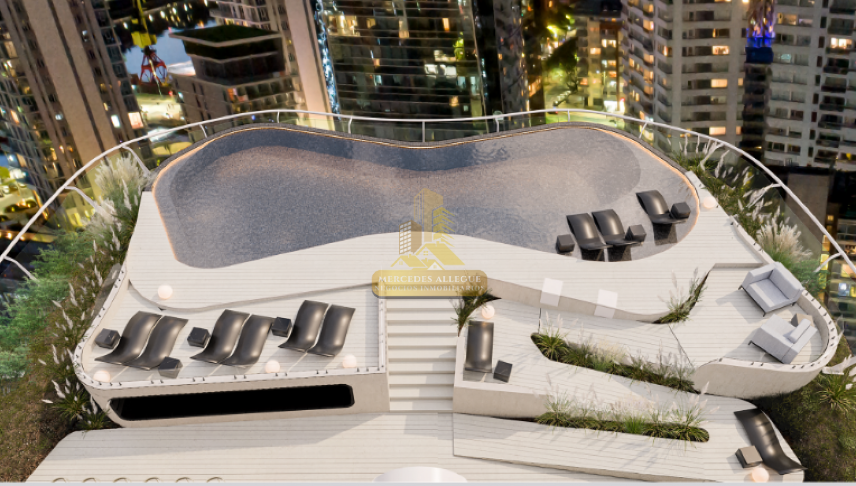 Suite en venta, 2 ambientes, piso 23 