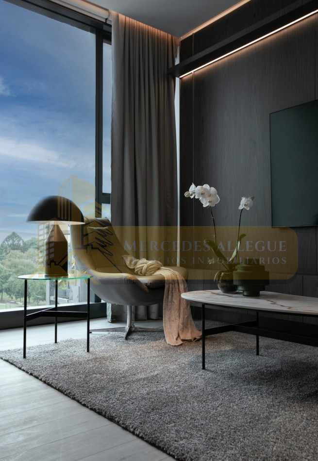 2 ambientes en piso 42 - Torre Harbour, Puerto Madero Vista al parque y al Rio 