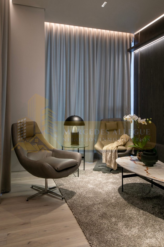 2 ambientes en piso 42 - Torre Harbour, Puerto Madero Vista al parque y al Rio 