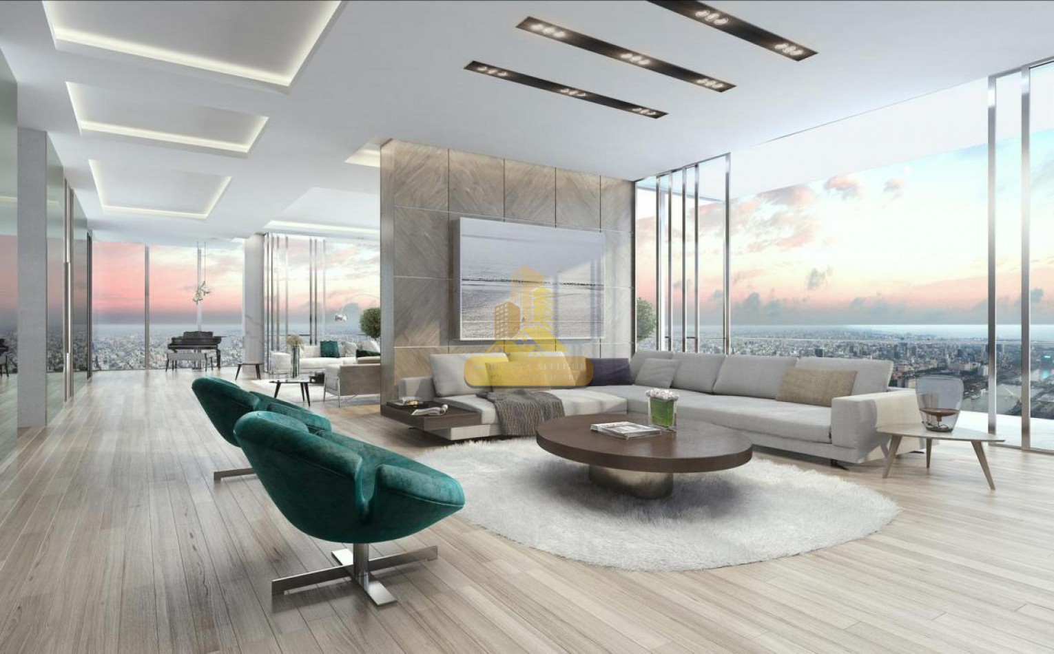 3 Ambientes de Alta Gama en Piso 21 — Torre Harbour, Puerto Madero